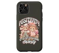 Positivity is The Art of Blooming in Adversity Teddy Bears Carcasa para iPhone 11 Pro