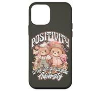 Positivity is The Art of Blooming in Adversity Teddy Bears Carcasa para iPhone 12 Mini