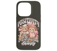 Positivity is The Art of Blooming in Adversity Teddy Bears Carcasa para iPhone 14 Pro