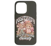 Positivity is The Art of Blooming in Adversity Teddy Bears Carcasa para iPhone 14 Pro MAX