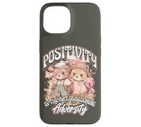 Positivity is The Art of Blooming in Adversity Teddy Bears Carcasa para iPhone 15