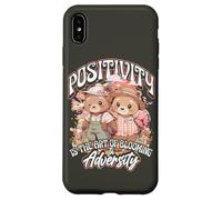 Positivity is The Art of Blooming in Adversity Teddy Bears Carcasa para iPhone XS MAX