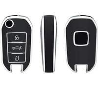 POSLAB Funda de Control Remoto de Coche TPU Funda para Llave de Coche Fob para Opel para Corsa DFA para Grandland X para Crossland para Combo C Carcasa para Llave