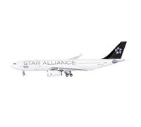 POSMRWK maquetas de Aviones a Escala Adorno Estático Coleccionable A Escala 1:400 For El Avión A Reacción BMI Star Alliance A330-200, Modelo G-WWBD Modelo de un Solo avión