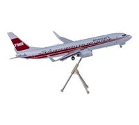 POSMRWK maquetas de Aviones a Escala Escala 1:200 For G2AAL473F Aviation 737-800 N915NN TWA, Modelo De Avión De Metal Fundido A Presión, Adornos Coleccionables Modelo de un Solo avión
