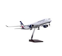 POSMRWK maquetas de Aviones a Escala Modelo de avión de Resina plástica Ligero con Ruedas, Modelo A350 de Russian Airlines, Escala 1/142, de 47 cm, Modelo W Modelo de un Solo avión(Withlight)