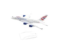 POSMRWK Miniatura del avión 16 Cm para British Airways Truncatum Boeing B777 Modelo De Avión De Metal Fundido A Presión 1:400 Modelo Prefabricado De Avión Modelo en Miniatura(British Airways A380)