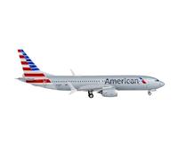 POSMRWK Miniatura del avión Adornos de avión de Metal Fundido a presión for Modelo de avión Coleccionable de aleación 1:400 American Airlines Boeing B737 MAX 8 Modelo en Miniatura