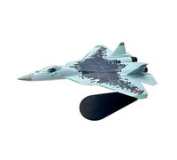 POSMRWK Miniatura del avión Adornos Estáticos Coleccionables A Escala 1/100 En Fundición A Presión para El Modelo Militar del Caza Ruso Sukhoi SU-57 Modelo en Miniatura(SU57 I)