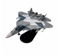 POSMRWK Miniatura del avión Adornos Estáticos Coleccionables A Escala 1/100 En Fundición A Presión para El Modelo Militar del Caza Ruso Sukhoi SU-57 Modelo en Miniatura(SU57 II)