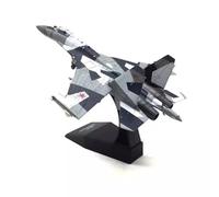 POSMRWK Miniatura del avión Avión de Caza Ruso Su-35 en Miniatura de aleación metálica, colección a Escala 1/100(Black and White)