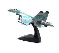 POSMRWK Miniatura del avión Avión de Caza Ruso Su-35 en Miniatura de aleación metálica, colección a Escala 1/100(Blue)