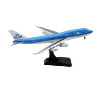 POSMRWK Miniatura del avión Avión de Juguete de aleación de Regalo 1:400 KLM Royal Dutch Airlines 747-400, Modelo de avión de Metal Fundido a presión, colección Fina