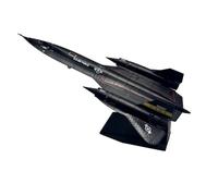 POSMRWK Miniatura del avión Avión de Metal Fundido a presión SR71 de EE. UU., Modelo de Juguete for niño, Adornos a Escala 1/144(Black)