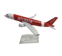 POSMRWK Miniatura del avión For Avión AirAsia Tiger A320 SEMANOAT HARIMAU MUDA Modelo De Avión De Metal Escala 1:400 Modelo De Avión Fundido A Presión Modelo en Miniatura(AirAsia a320)