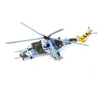 POSMRWK Miniatura del avión Modelo Coleccionable A Escala 1/72 para Helicóptero De Ataque Hind MI-24V Soviético, Modelo De Avión Checo De Semialeación Modelo en Miniatura