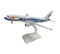 POSMRWK Miniatura del avión Modelo De Avión De 20 Cm For La Aerolínea Thai Bangkok Airways 320, Modelo De Avión De Aviación, Juguete De Avión De Metal A Escala 1:300 Modelo en Miniatura