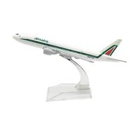 POSMRWK Miniatura del avión Modelo De Avión De Juguete De Aleación De Metal Boeing 777 De Alitalia, Modelo A Escala 1:400, Avión Monoplano Modelo en Miniatura