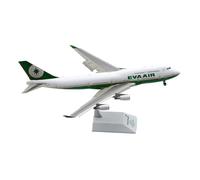 POSMRWK Miniatura del avión Modelo De Avión De Metal Fundido A Presión B-16411 con Flaps hacia Abajo, Escala 1:200, para El Boeing 747-400 De EVA Air Modelo en Miniatura