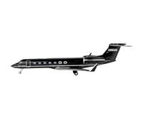 POSMRWK Miniatura del avión Modelo De Avión Escala 1:200 De Aleación para El Avión Reacción De Fundición A Presión Gulfstream G550 De Under Armour, Modelo N96UA Modelo en Miniatura