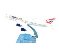 POSMRWK Miniatura del avión One World Boeing 747 Modelo De Avión De Metal Escala 1:400 Modelo Coleccionable De Exhibición Estática De Avión Fundido A Presión Modelo en Miniatura