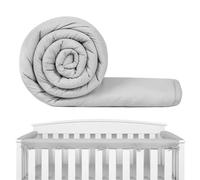 Posques de cunas, 3pcs Protector de cubierta del riel de cuna para masticar Contaña Guardia dentición Cot Rail Wrap para rieles delanteros laterales Gris