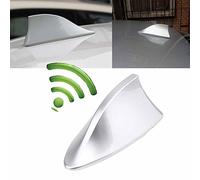 Possbay - Antena universal en forma de aleta de tiburón para coche, antena de techo AM / FM con amplificador