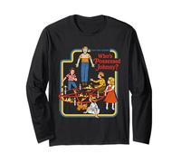 Possessed Johnny Sarcastic Retro Vintage Funny Adult Humor Manga Larga