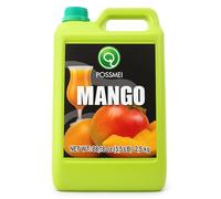 POSSMEI Sirope de Mango 2.5 kg - Concentraco Profesional para Bebidas, Cocteles, Smoothies, Postres y Helados - Apto Vegano, Sabor Tropical Intenso
