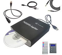 POSSPO - Reproductor de CD y DVD para Coche con Puerto USB AUX, Reproductor de CD Externo portátil Que se Conecta a la computadora de computadora, TV Plug & Play, actualizado con Cable de extensión