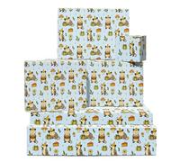 Possum Papel Regalo - 6 Sheets Of Lindo Animal Papel Regalo - Cumpleaños Party Woodland Creatures With Cake And Regalos - For Niños Wouomini Amigos Chicos Chicas - Comes With Tags By Central