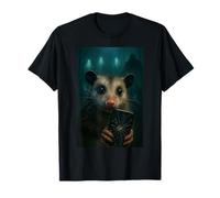 Possum Selfie with Ghosts and Shadowy Forest Creature Camiseta