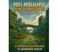 Post-Apocalypse: Ruined Landscapes Coloring Book: 50 Detailed Illustrations of Abandoned Cities and Wastelands (The Post-Apocalypse Coloring Saga)
