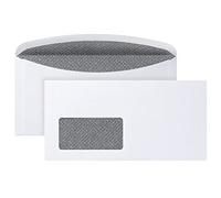 Post Cuerno Velox 02526853 KUVERT Ier móvil, seguridad aberturas y número Mar Interior de impresión, ASK, Velox 3000, nasskl autoadhesivo) C6/5, 114 x 229 mm, 80 g, con ventana, 1000 unidades), color blanco