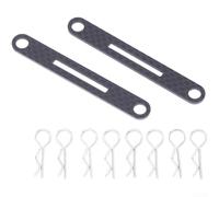 Post de fibra de carbono para tamiya TT02 XV01 Carbon | Mejora la estabilidad, reduce el batido de la cáscara, se adapta a TT02 XV01, diseño ligero, mejora el manejo