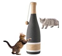 Post de rascado del gato, Post de rascar, Scratcher de gato con bola interactiva, Diseño de botella de vino de 60 cm, juguete de entretenimiento multifuncional resistente a los arañazos para jugar, ej