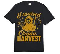 Post Hysterectomy Grim Reaper I Survived The Organ Harvest Comfort Colors Adult Heavyweight T-Shirt
