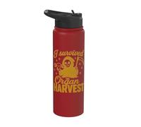 Post Hysterectomy Grim Reaper I Survived The Organ Harvest Stainless Steel Insulated Water Bottle