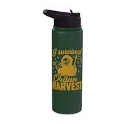 Post Hysterectomy Grim Reaper I Survived The Organ Harvest Stainless Steel Insulated Water Bottle
