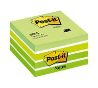 Post-It 2028-G - Notas adhesivas en cubo, 76 x 76 mm, Color Amarillo/Verde/Azul/
