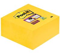 Post-It 2028-S Notas adhesivas super sticky en cubo, Color Amarillo 350 hojas, 76 x 76 mm