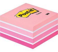 Post-It 2028P Notas adhesivas en cubo, Color Coral/Rosa/Blanco, 76 x 76 mm Coral