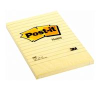 Post-It - 660 -Pack de 6 blocs de notas, 102 x 52mm, color amarillo 102 x 52 mm