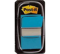 Blister dispensador 50 marcadores index azul brillante 25,4x43,2mm 680-23 post-it 7000144930