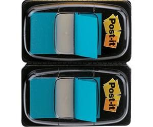 Post-it 680-BB2 - Dispensador de banderitas separadoras (2 x 50 unidades, 25 mm), color azul