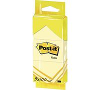 Pack 3 Blocs 100 Hojas Notas Adhesivas 38X51Mm Amarillo 6810 Post-It 7100172242