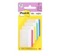 Post-It 686F-1EU - Index rígido plano, 6 unidades, multicolor