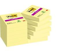 Post-it Notas autoadhesivas Canary Yellow – Paquete de 12 blocs, 90 hojas, 47,6×47,6 mm – Amarillo