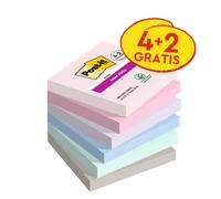 Post-it Soulful Collection Super Sticky - Notas adhesivas (76 x 76 mm, 4+2-6 bloques, 90 hojas)