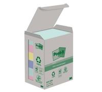 Post-It 7100259445 Pack 6 Blocs Notas Adhesivas Recicladas 100 Hojas Colores Surtidos 38x51mm